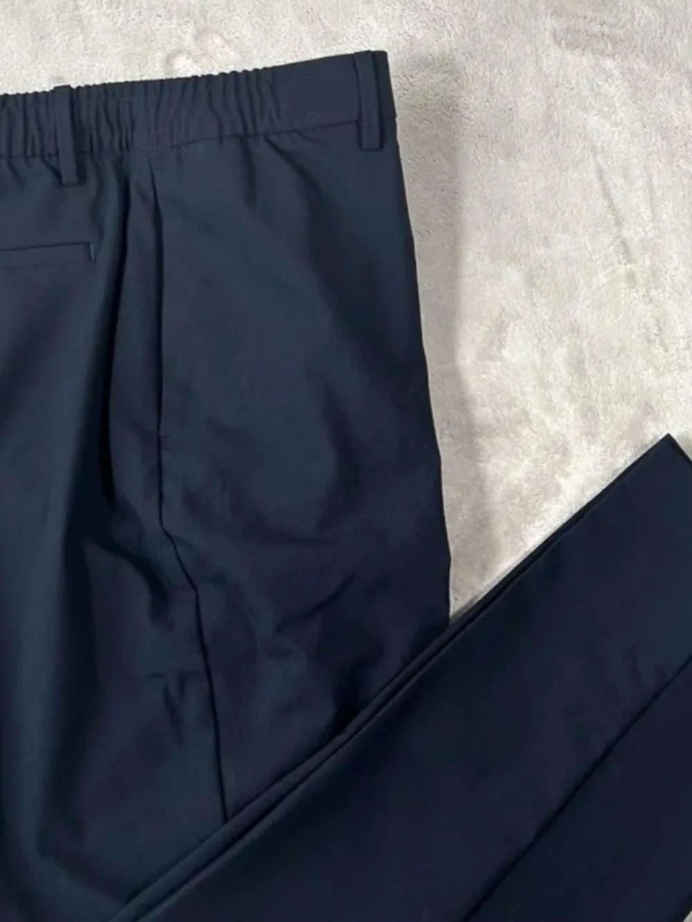 Banana Republic Men's Navy Dress Pants - Classic Straight Fit W/Strings 36x30